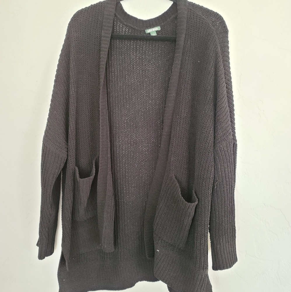 Black nit cardigan